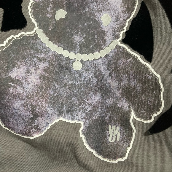 EUC Men’s X-Small/Women’s Small We11done Oversized Glow-in-the-Dark Teddy Tee - Picture 8 of 12